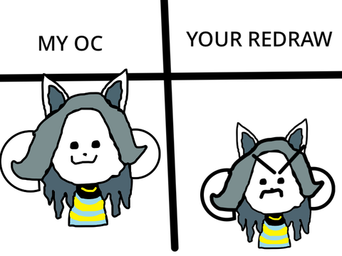 Remix and redraw Temmie! remix