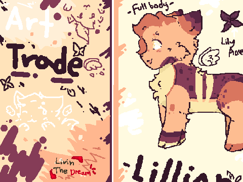 ❁Art Trade with -Moonleaf/Lillian Drawing!-LivinTheDreamYa!