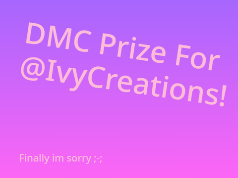DMC prize for Ivy! 