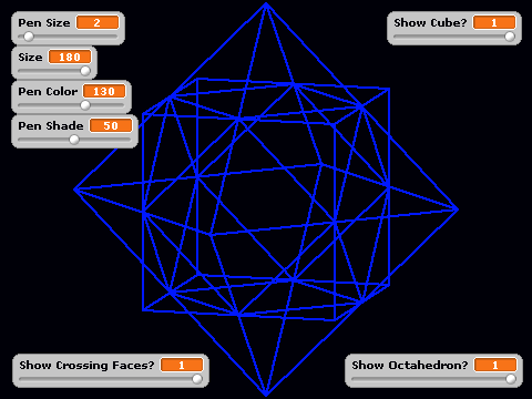 3D Object Wireframe (1-Sprite 1-Script with Rotation)