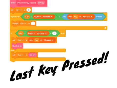 Last key pressed