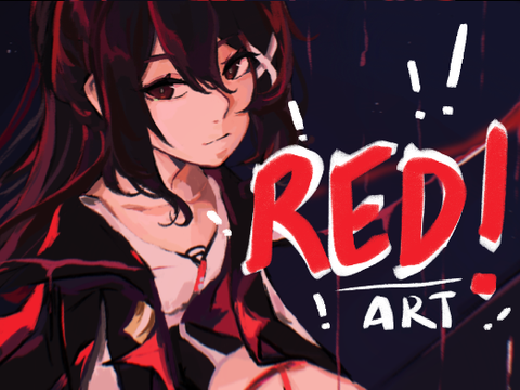 RED! / art [TW: SLIGHT IMPLIED KETCHUP]