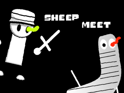Sheep meet last stand.
