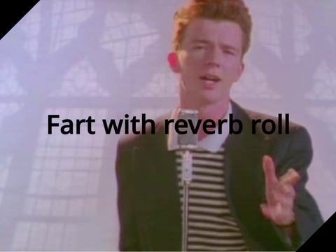 Fart with reverb roll