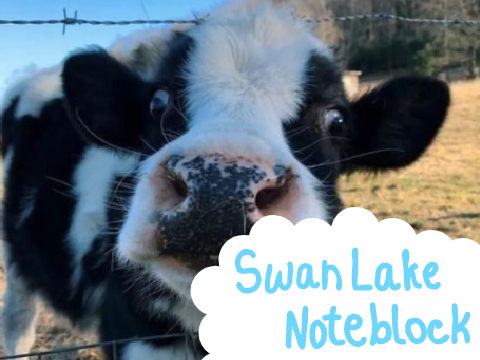 ⛧ Swan Lake, Valse in A - Noteblock
