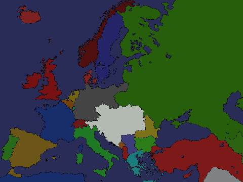1914 Map of Europe