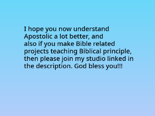 What is "Apostolic"?