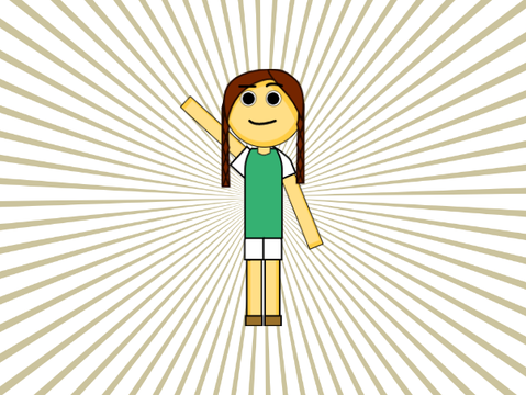 airplane girl animation