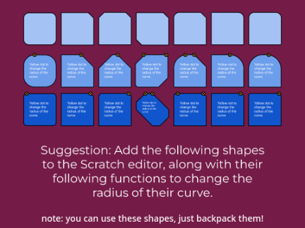 Suggestion: New shapes for the Editor