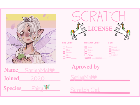 Scratch License ❤︎ SpringMel