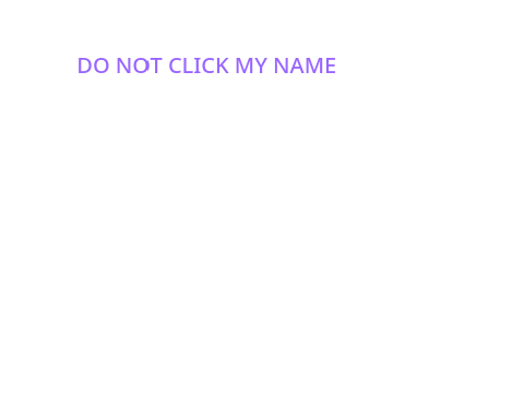 DO NOT READ THIS PROJECT