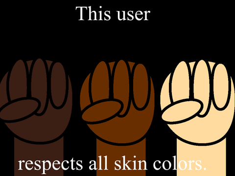 This user respects all skin colors. remix remix remix