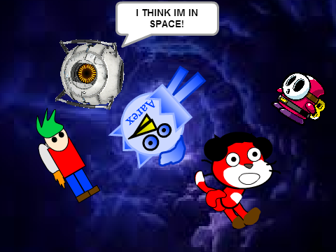 Add yourself falling down a time vortex!  remix remix remix remix