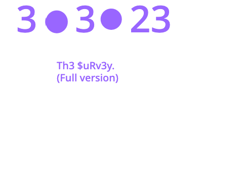 Th3 $uRv3y - Full game release date trailer.