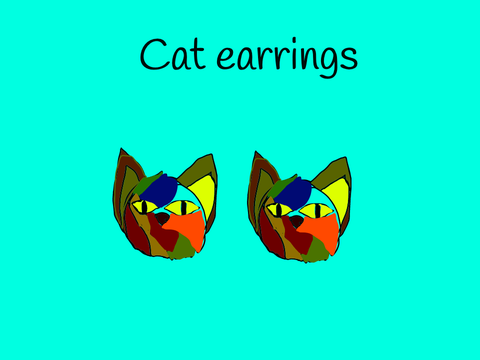 Earring designs ( Cat earrings)