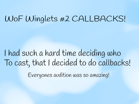 WoF Winglets #2 CALLBACKS