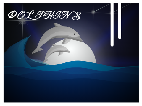Dolphins at sea...