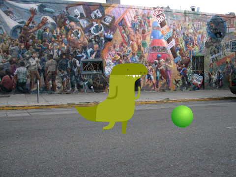 Ball Kicking with T-REX 