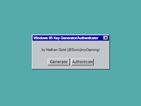 Windows 95 Product Key Generator