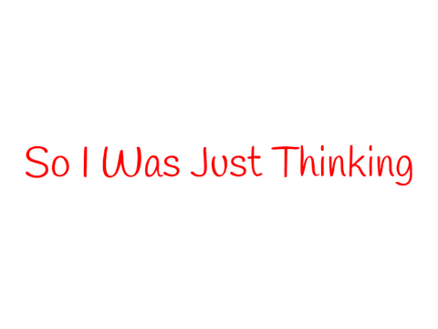 so i think