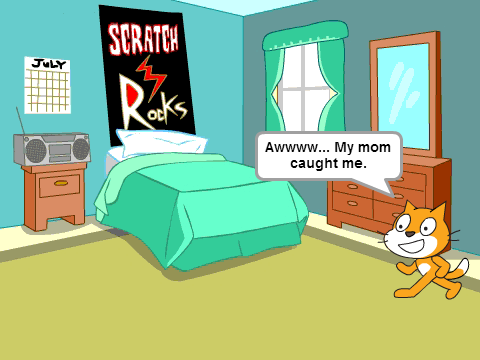 Scratch gets in trouble