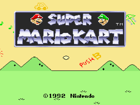 Rainbow Road - Super Mario Kart