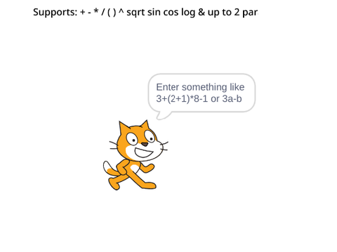 Mathematic Evaluator with copy and paste