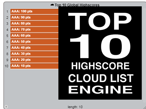Top 10 Highscore Engine