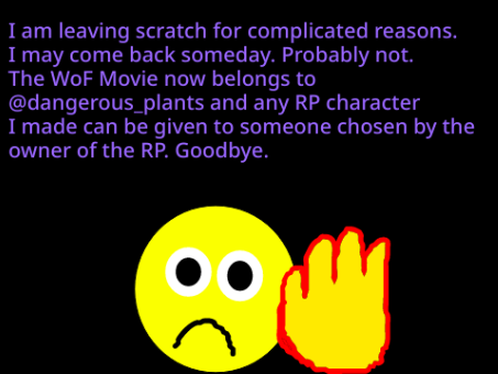 I am leaving scratch.