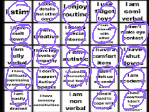 Autism bingo! remix