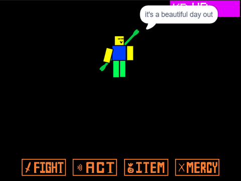 Undertale noobie FIGHT :P