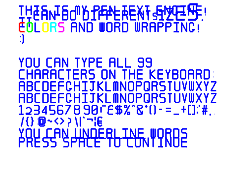 Pen Text Engine!