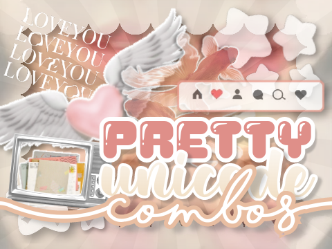 *₊˚☕୧ pretty unicode combos