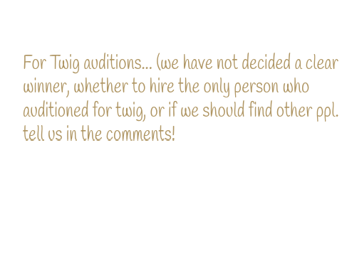 Answers to Kitten Dubbed Auditions