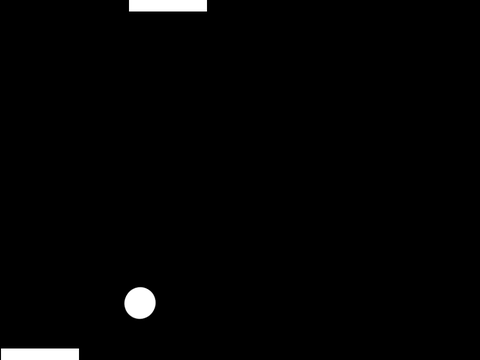 very glitchy pong game