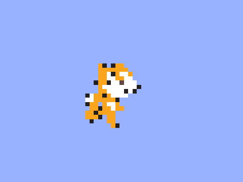 Scratch cat pixel art