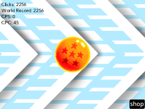 Dragon Ball clicker but 1 click per second