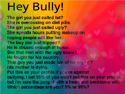 Hey Bully! Look over here!