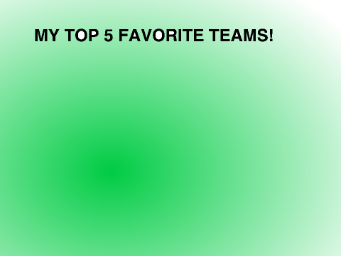 My Soccer teams!