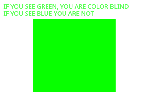 COLOR BLIND TEST!