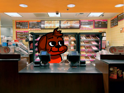 bagel's new job (again)