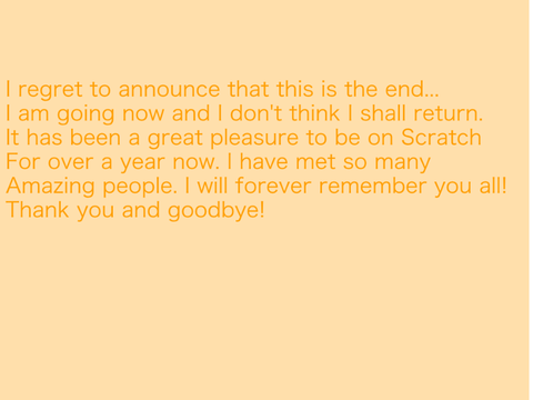 Goodbye…    