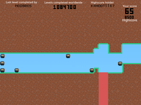 Character learns to play endless platformer