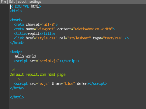 IDE (wip)