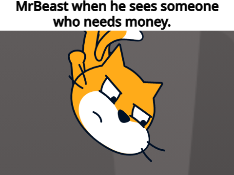 Scratch Cat Falling Meme 2