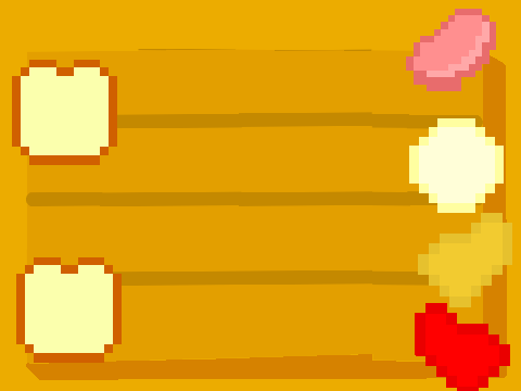 make a BP&J and normal sandwich