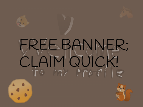FREE BANNER \\ CLAIMED BY @BOBA112 \\ BROWN
