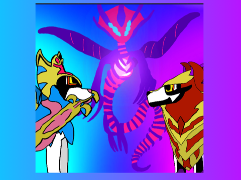 Zacian and Zamazenta Art