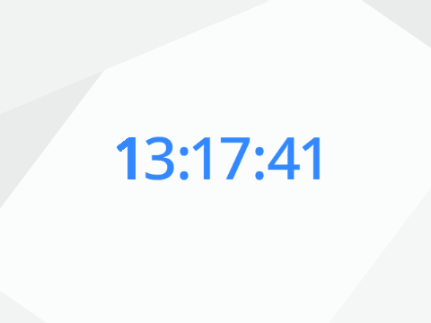 Digital clock (1-24) (variable)