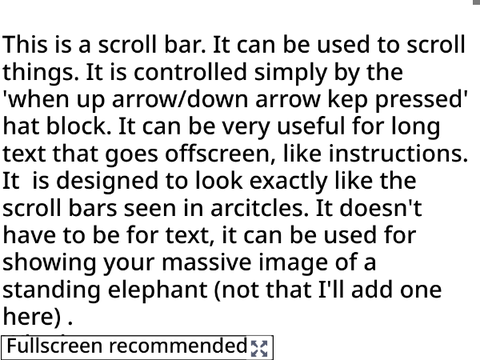 Scroll Bar Version 2
